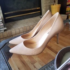 BCBG Faux Snakeskin heels worn once!
